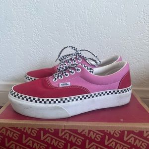 Platform chili pepper pink vans